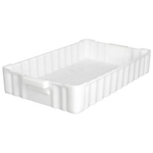 Ящик 788*470*138 мм. для рыбы прямой сплошной, -30°C /+60°C, белый (213) /1/40/