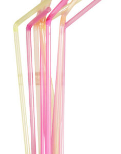 Трубочки кокт. 0,5*21 см. 1000 шт/уп. гофрир. флуоресцент. /1/12/