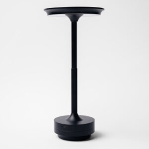 Лампа настольная d=13 см. h=27,5 см. 3 цвета, сенсорная регулировка яркости, алюм., черная LED HIGH-TECH MGline /1/20/ АКЦИЯ