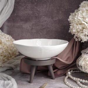 Салатник 1 л, d 21 см h 6,5 см, фарфор, Grazia