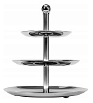 Этажерка 3-х ярусная d=16/22/27 см. h=30 см. нерж. MGsteel /1/6/