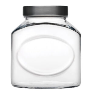 Банка для сыпучих прод. 1000 мл. d=85,5 мм. h=153 мм. с метал. крышкой /1/6/