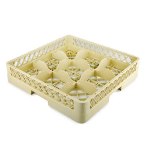 Кассета для бокалов 500*510*100 мм. 9 ячеек 155*155*90 мм. бежевая п/п Tribeca /1/6/