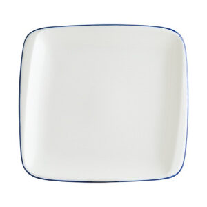 Тарелка прямоуг. 270*250 мм. без полей Ретро синий край, форма Мув Bonna /1/6/624/