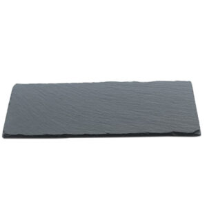 Блюдо для подачи прямоуг. 25*12 см. h=0,8 см. черное, сланец MGprof /1/