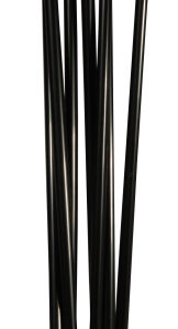 Трубочки кокт. 0,8*24 см. 250 шт/уп. прямые черные Милк /1/23/ АКЦИЯ