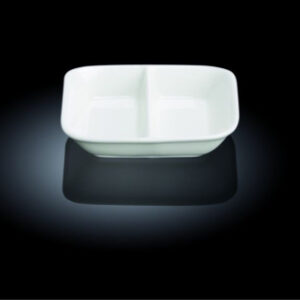 Блюдце для соуса 85*85 мм. 55 мл. двойное Wilmax /12/144/