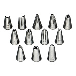 Набор кондитерских насадок 12 шт нерж. для мини-капкейков и пирожных /1/