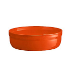 Форма для запекания и подачи 150 мл. d=120 мм. h=35 мм. оранжевая керам Emile Henry /1/6/