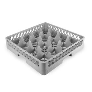 Кассета для бокалов 500*510*100 мм. 16 ячеек 115*115*90 мм. серая п/п Tribeca /1/6/