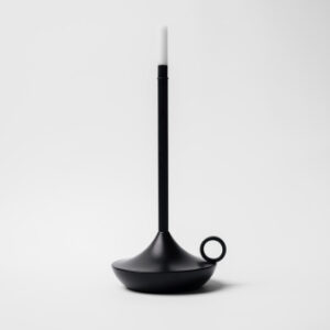 Лампа настольная беспроводная d=11 см. h=25,5 см. 1 цвет, 3 режима яркости, алюм., черная LED CANDLE MGline /1/20/