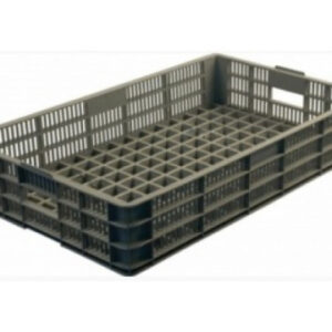 Ящик 740*465*145 мм. для хлеба, прямой перфорир., серый (крышка 73937) /1/72/