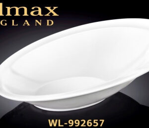 Салатник овальный 275*185 мм. 400 мл. h=35/80 мм. скошенный край Wilmax /3/24/