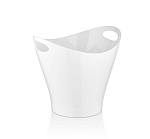 Ведро для шампанского 6 л. поликарбонат 300*240/165*165 мм. h=260 мм.с ручками для 2-х бутылок, белое GP /1/6/