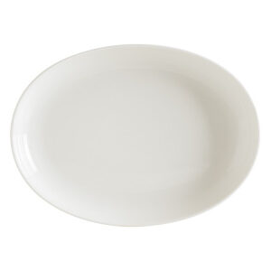 Блюдо овальное 370*240 мм. 2880 мл. с бортом Белый, форма Потт Bonna /1/6/