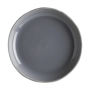 Тарелка d=250 мм. глубокая  870 мл. h=40 мм. Серый, форма Крас волнистый край Bonna /1/6/
