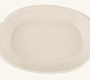 Блюдо для запекания и подачи 310*185 мм. 1200 мл. овальное с ушками Белый, форма Оптива Bonna /1/24/111/