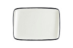 Блюдо прямоуг. 230*160 мм. Линеа Черный, форма Мув Bonna /1/12/1128/