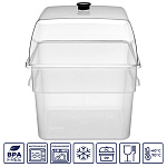 Крышка 28*28 см. h=12,5 см. поликарбонат, прозрачная (поднос 76864,76845,76853,76703,76704,76705) GP /1/12/