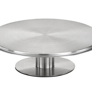 Подставка для торта d=30,5 см. h=9 см. на ножке вращающ. нерж. APS /1/8/