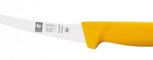 Нож обвалочный 150/290 мм. изогнутый, полугибкое лезвие, желтый SAFE Icel /1/6/