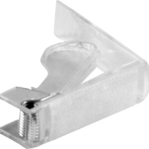 Зажим для скатерти прозрачный с липучкой/пружина MGprof /1/96/