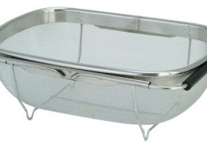 Дуршлаг-сито на раковину 340*235 мм. 4,3 л. h=110 мм. нерж. /1/