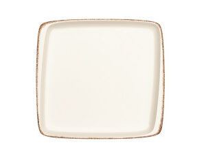 Тарелка прямоуг. 270*250 мм. без полей Ретро коричневый край, форма Мув Bonna /1/6/624/