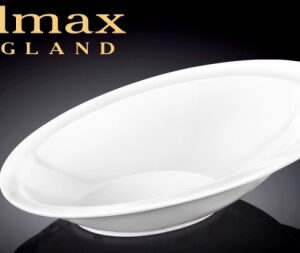 Салатник овальный 210*145 мм. 150 мл. h=25/55 мм. скошенный край Wilmax /4/48/