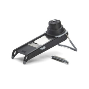 Мандолина (овощерезка) 38*14 см. с 2-мя насадками и толкателем, нерж. и пластик De Buyer /1/