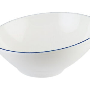 Салатник d=180 мм. 450 мл. h=50/82 мм. скошенный край Ретро синий край, форма Ванто Bonna /1/6/516/