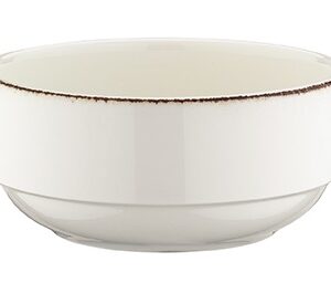 Салатник d=120 мм. 350 мл. h=53 мм. штабелир. Ретро коричневый край (тарелка подст.70317), форма Банкет Bonna /1/12/720/