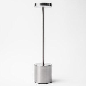 Лампа настольная d=8 см. h=34 см. 3 цвета, сенсорная регулировка яркости, алюм., серебристая LED METAL MGline /1/20/ ВДОХНОВЕНИЕ