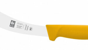 Нож для снятия кожи 150/285 мм. изогнутый, желтый SAFE Icel /1/6/