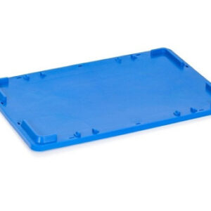 Крышка к ящику 600*400*40 мм. сплошная, утяжеленная, синяя /1/400/