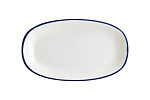 Блюдо овальное 150*85 мм. Линеа Синий, форма Гурмэ Bonna /1/12/3168/