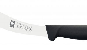 Нож для снятия кожи 150/285 мм. изогнутый, черный SAFE Icel /1/6/