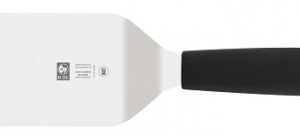 Лопатка 27,5 см. изогнутая раб. часть 12*7,5 см. нерж. с пластик. ручкой, черная Icel /1/6/