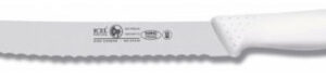 Нож для хлеба 200/330 мм. с волн.кромкой, белый антибактер. ручка HoReCa Icel /1/6/