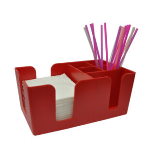 Подставка барная для салфеток и украшений красная MGprof /1/25/