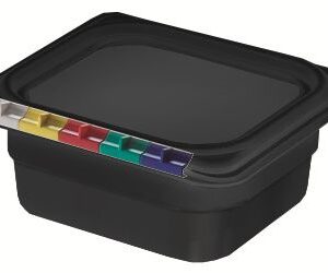 Гастроемкость 1/6 h= 65 мм. 1 л. п/п черная /1/14/