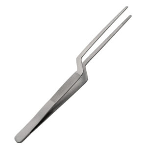 Щипцы (пинцет) 20 см. изогнутые, нерж. MGsteel /1/288/