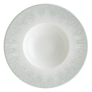 Тарелка d=240 мм. глубокая 270 мл. h=47 мм. Ирис Серый, форма Банкет Bonna /1/12/
