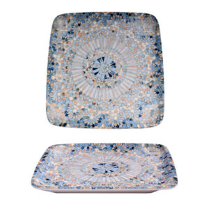 Тарелка прямоуг. 270*250 мм. без полей Мозаик, форма Мув Bonna /1/6/624/ ВДОХНОВЕНИЕ