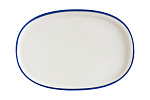 Блюдо овальное 340*230 мм. Линеа Синий, форма Хюгге Bonna /1/6/534/