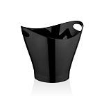 Ведро для шампанского 6 л. поликарбонат 300*240/165*165 мм. h=260 мм. с ручками для 2-х бутылок, черное GP /1/6/