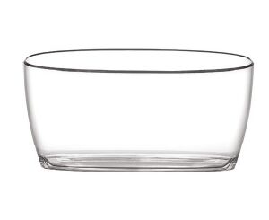 Ведро для шампанского 12 л. пласт. 482*209/410*113 мм. h=243 мм. для 4-х бутылок, прозрачное Abert /1/6/