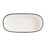 Блюдо овальное 240*140 мм. Линеа Зеленый, форма Гурмэ Bonna /1/12/828/