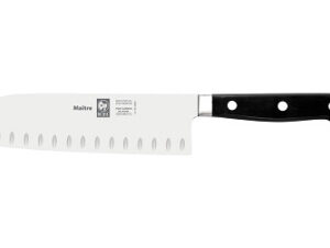 Нож японский Santoku 180/300 мм. с бороздками, кованый MAITRE Icel /1/