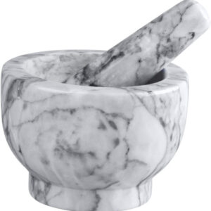 Ступка d=12,5 см. h=9 см. с пестиком 13,5 см., мрамор FM G /1/